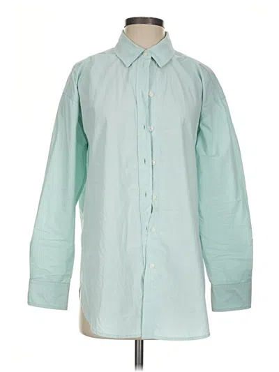 Pre-owned Universal Thread Long Sleeve Button Down Shirt In Green