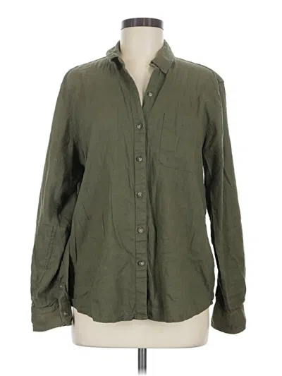 Pre-owned Universal Thread Long Sleeve Button Down Shirt In Green