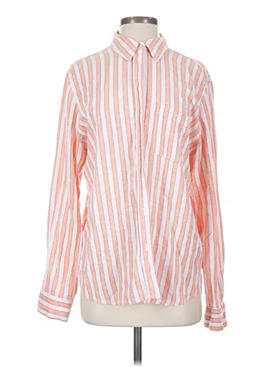 Pre-owned Universal Thread Long Sleeve Button Down Shirt In Orange