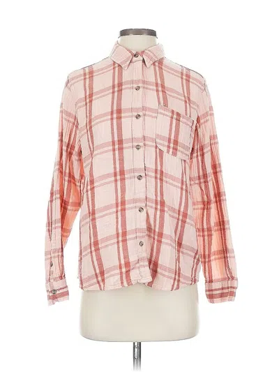 Pre-owned Universal Thread Long Sleeve Button Down Shirt In Pink
