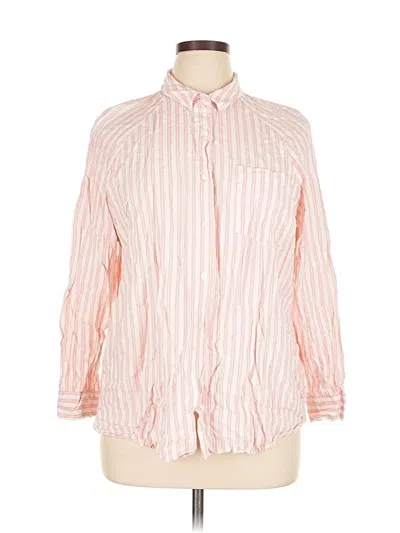 Pre-owned Universal Thread Long Sleeve Button Down Shirt In Pink