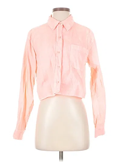 Pre-owned Universal Thread Long Sleeve Button Down Shirt In Pink