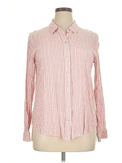 Pre-owned Universal Thread Long Sleeve Button Down Shirt In Pink