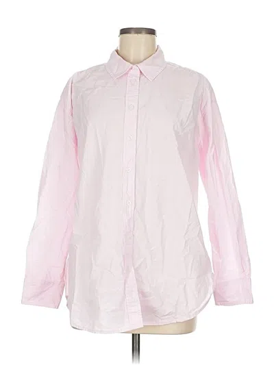 Pre-owned Universal Thread Long Sleeve Button Down Shirt In Pink