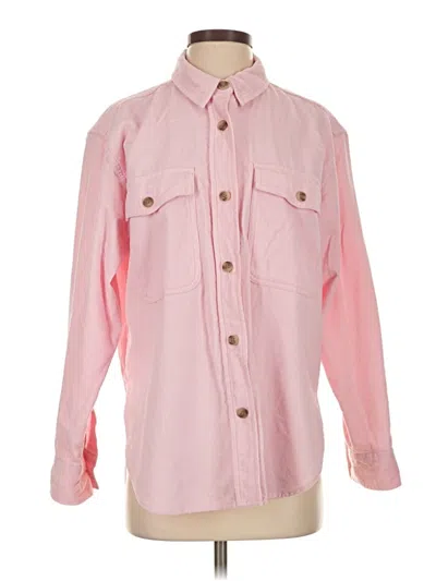 Pre-owned Universal Thread Long Sleeve Button Down Shirt In Pink
