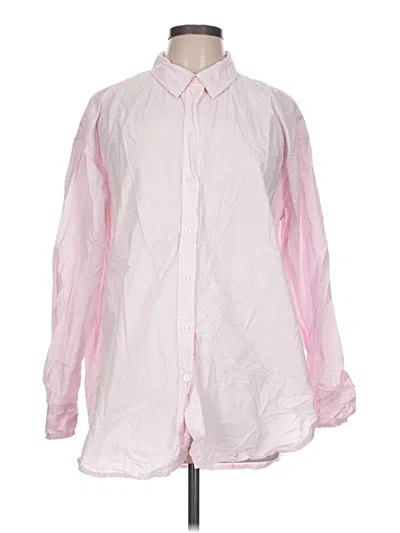 Pre-owned Universal Thread Long Sleeve Button Down Shirt In Pink