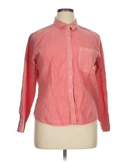 Pre-owned Universal Thread Long Sleeve Button Down Shirt In Pink
