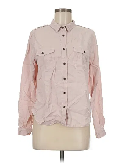 Pre-owned Universal Thread Long Sleeve Button Down Shirt In Pink