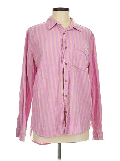 Pre-owned Universal Thread Long Sleeve Button Down Shirt In Pink