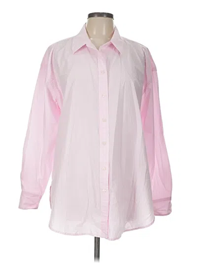 Pre-owned Universal Thread Long Sleeve Button Down Shirt In Pink