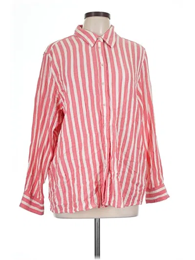 Pre-owned Universal Thread Long Sleeve Button Down Shirt In Pink