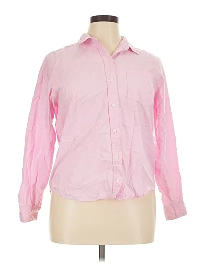 Pre-owned Universal Thread Long Sleeve Button Down Shirt In Pink