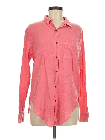 Pre-owned Universal Thread Long Sleeve Button Down Shirt In Pink