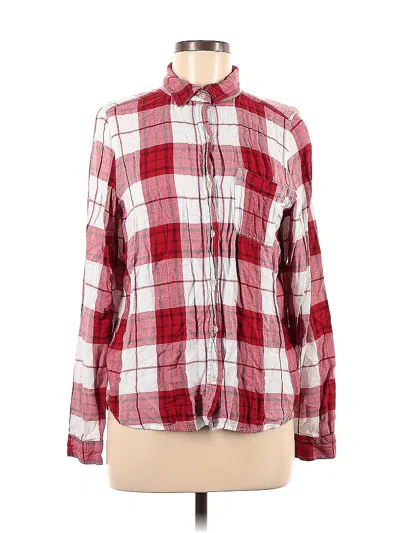 Pre-owned Universal Thread Long Sleeve Button Down Shirt In Red