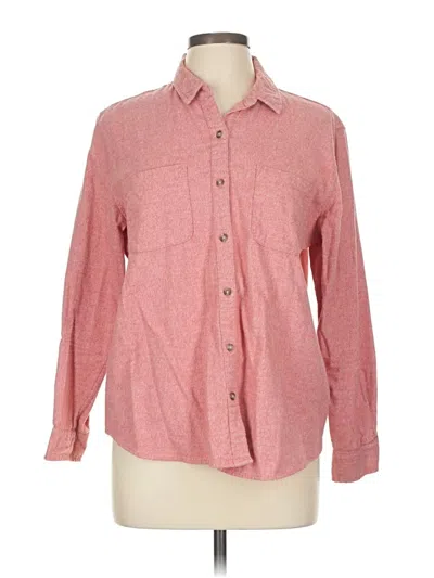 Pre-owned Universal Thread Long Sleeve Button Down Shirt In Red