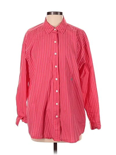 Pre-owned Universal Thread Long Sleeve Button Down Shirt In Red