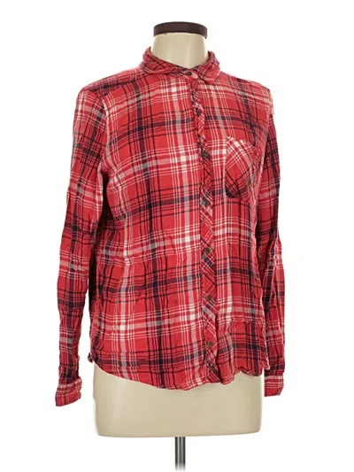 Pre-owned Universal Thread Long Sleeve Button Down Shirt In Red