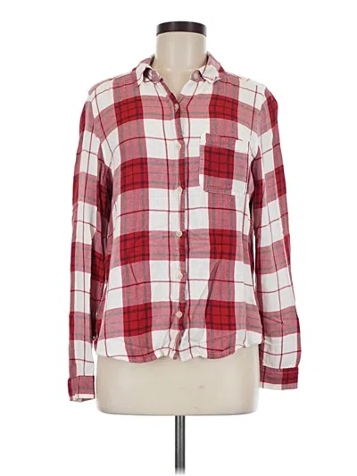 Pre-owned Universal Thread Long Sleeve Button Down Shirt In Red