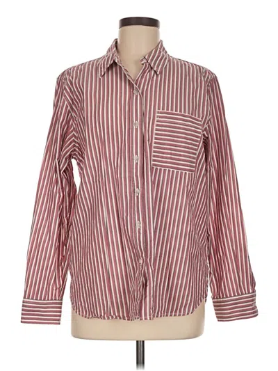 Pre-owned Universal Thread Long Sleeve Button Down Shirt In Red
