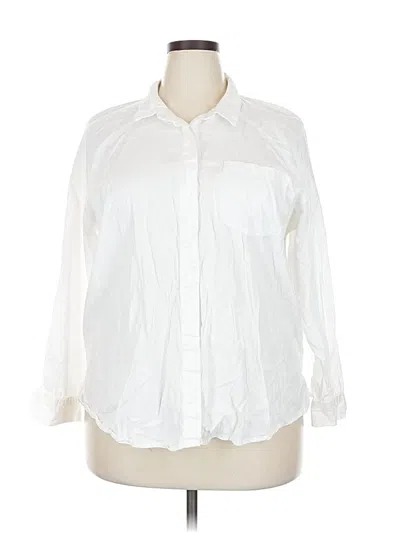 Pre-owned Universal Thread Long Sleeve Button Down Shirt In White