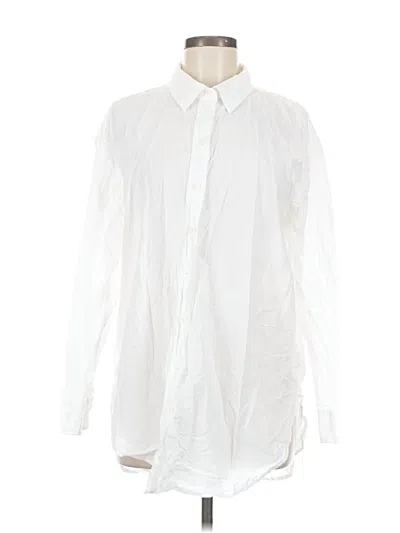 Pre-owned Universal Thread Long Sleeve Button Down Shirt In White