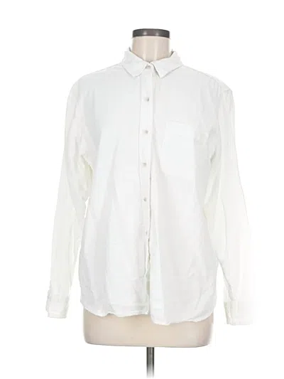 Pre-owned Universal Thread Long Sleeve Button Down Shirt In White