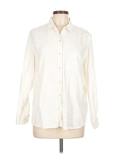 Pre-owned Universal Thread Long Sleeve Button Down Shirt In White