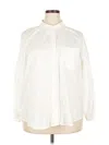 Universal Thread Long Sleeve Button Down Shirt In White