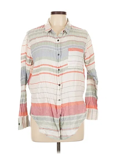 Pre-owned Universal Thread Long Sleeve Button Down Shirt In White