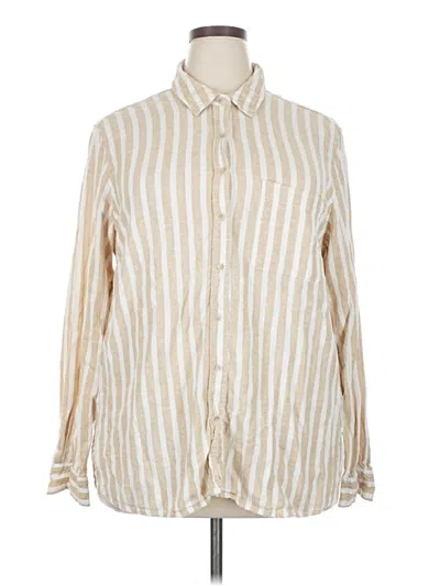 Pre-owned Universal Thread Long Sleeve Button Down Shirt In White