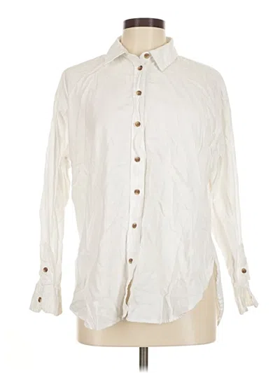 Pre-owned Universal Thread Long Sleeve Button Down Shirt In White