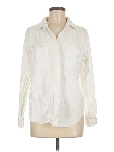 Pre-owned Universal Thread Long Sleeve Button Down Shirt In White