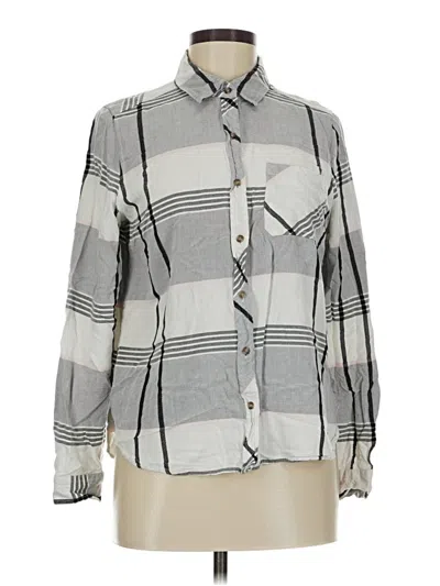 Pre-owned Universal Thread Long Sleeve Button Down Shirt In White