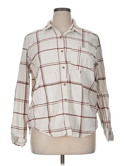 Pre-owned Universal Thread Long Sleeve Button Down Shirt In White