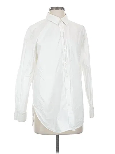 Pre-owned Universal Thread Long Sleeve Button Down Shirt In White