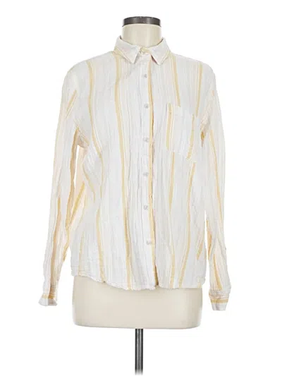 Pre-owned Universal Thread Long Sleeve Button Down Shirt In White
