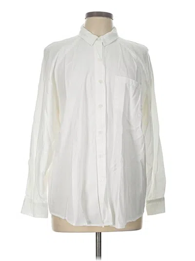 Pre-owned Universal Thread Long Sleeve Button Down Shirt In White