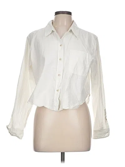 Pre-owned Universal Thread Long Sleeve Button Down Shirt In White