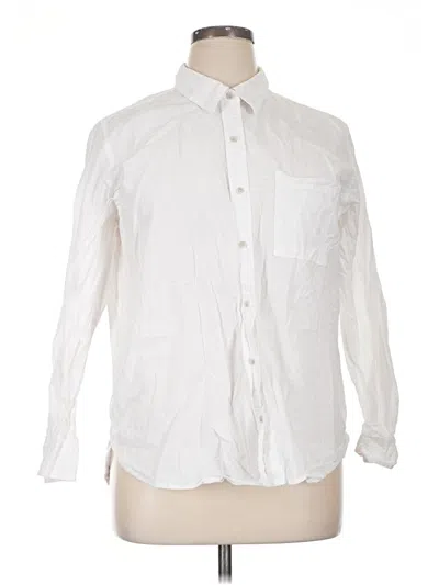 Pre-owned Universal Thread Long Sleeve Button Down Shirt In White