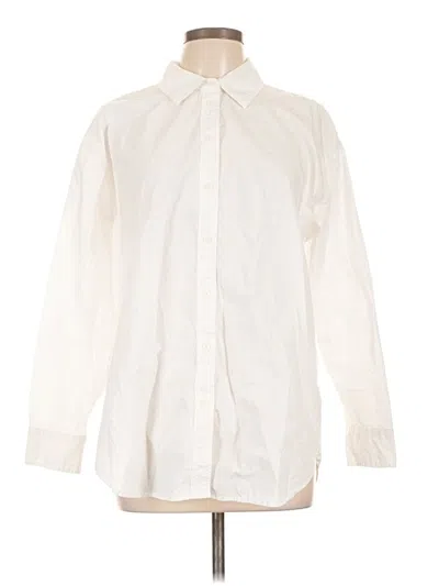 Pre-owned Universal Thread Long Sleeve Button Down Shirt In White