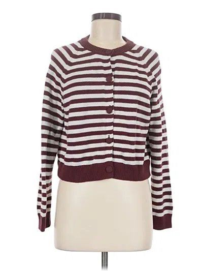 Pre-owned Universal Thread Long Sleeve Henley Shirt In Burgundy