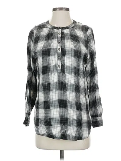 Pre-owned Universal Thread Long Sleeve Henley Shirt In Gray