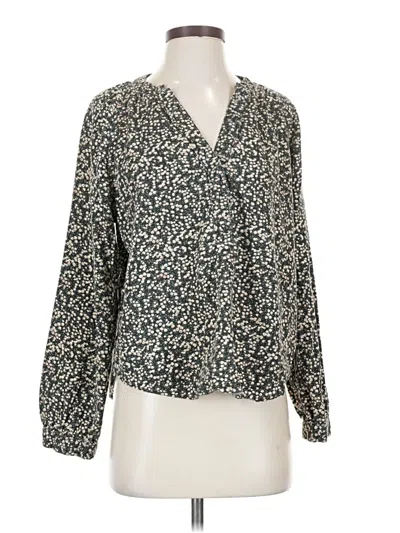 Pre-owned Universal Thread Long Sleeve Henley Shirt In Green