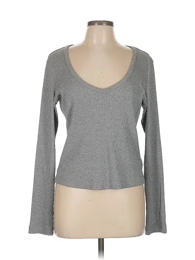 Pre-owned Universal Thread Long Sleeve T-shirt In Gray