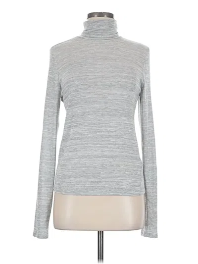 Pre-owned Universal Thread Long Sleeve Top Gray Turtleneck Tops