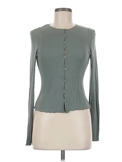 Pre-owned Universal Thread Long Sleeve Top Green Sweetheart Neckline Tops