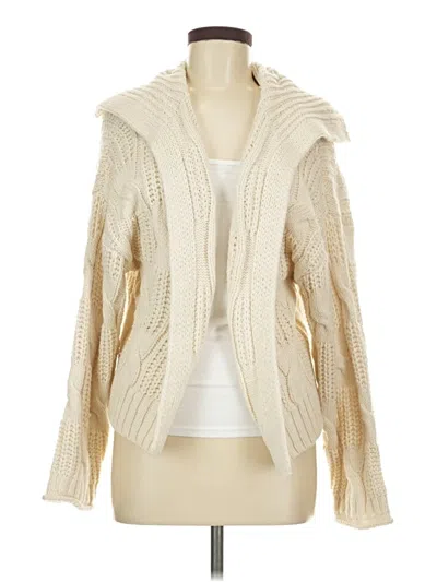 Pre-owned Universal Thread Long Sleeve Top Ivory Cowl Neck Tops In White