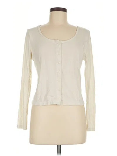 Pre-owned Universal Thread Long Sleeve Top Ivory Sweetheart Neckline Tops