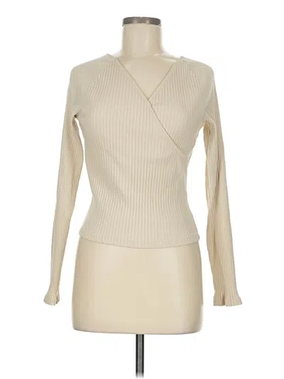 Pre-owned Universal Thread Long Sleeve Top Ivory Turtleneck Tops