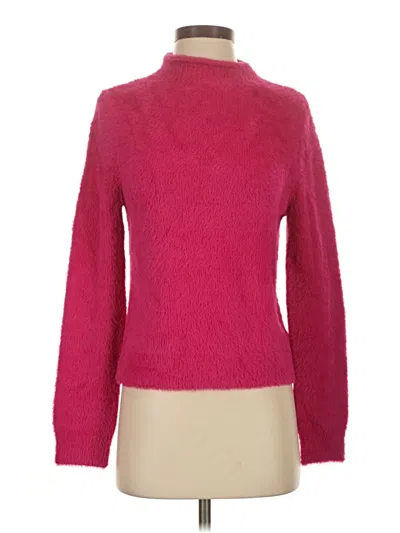 Pre-owned Universal Thread Long Sleeve Top Pink Turtleneck Tops